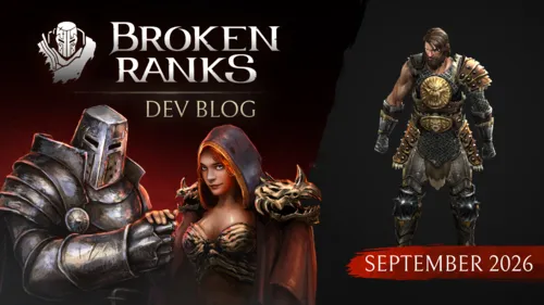 Dev Blog Broken Ranks wrzesień 2026 - pigmenty i kolorowanie ekwipunku